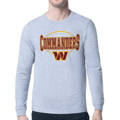 Washington Commanders Starter Team Track Graphic Long Sleeve T-Shirt Heather Gray | NFL