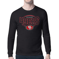 San Francisco 49ers Starter Team Track Graphic Long Sleeve T-Shirt Black | NFL