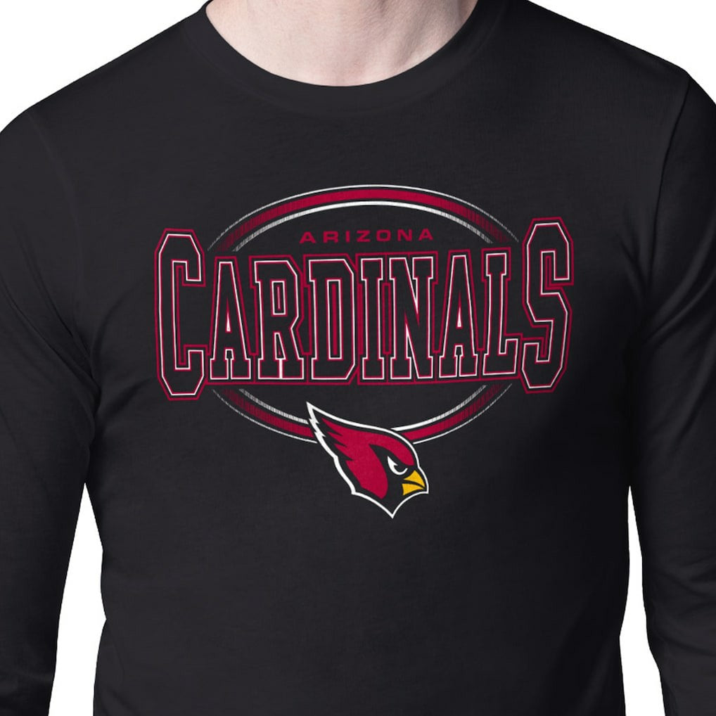 Arizona Cardinals Starter Team Track Graphic Long Sleeve T-Shirt Black | NFL