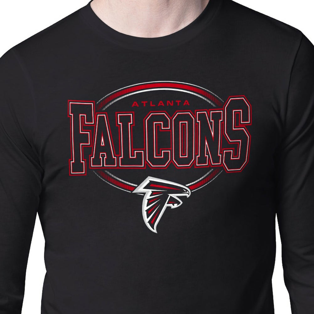 Atlanta Falcons Starter Team Track Graphic Long Sleeve T-Shirt Black | NFL