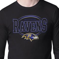 Baltimore Ravens Starter Team Track Graphic Long Sleeve T-Shirt Black | NFL