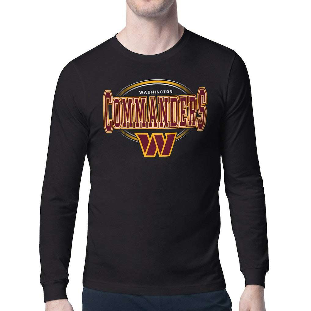 Washington Commanders Starter Team Track Graphic Long Sleeve T-Shirt Black | NFL