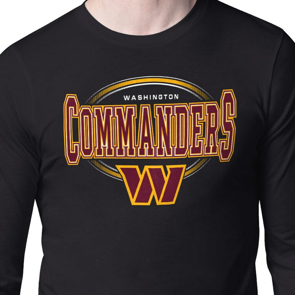 Washington Commanders Starter Team Track Graphic Long Sleeve T-Shirt Black | NFL