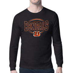 Cincinnati Bengals Starter Team Track Graphic Long Sleeve T-Shirt Black | NFL