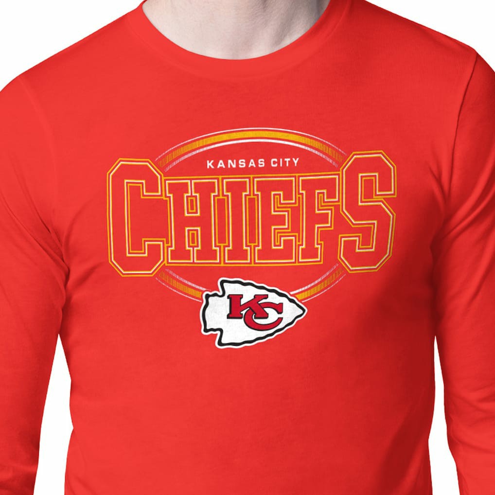 Kansas City Chiefs Starter Team Track Graphic Long Sleeve T-Shirt Red | NFL