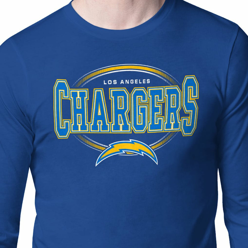 Los Angeles Chargers Starter Team Track Graphic Long Sleeve T-Shirt Royal | NFL