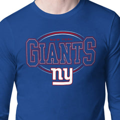 New York Giants Starter Team Track Graphic Long Sleeve T-Shirt Royal | NFL
