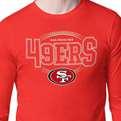 San Francisco 49ers Starter Team Track Graphic Long Sleeve T-Shirt Scarlet | NFL