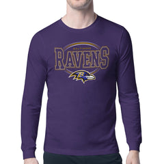 Baltimore Ravens Starter Team Track Graphic Long Sleeve T-Shirt Purple | NFL
