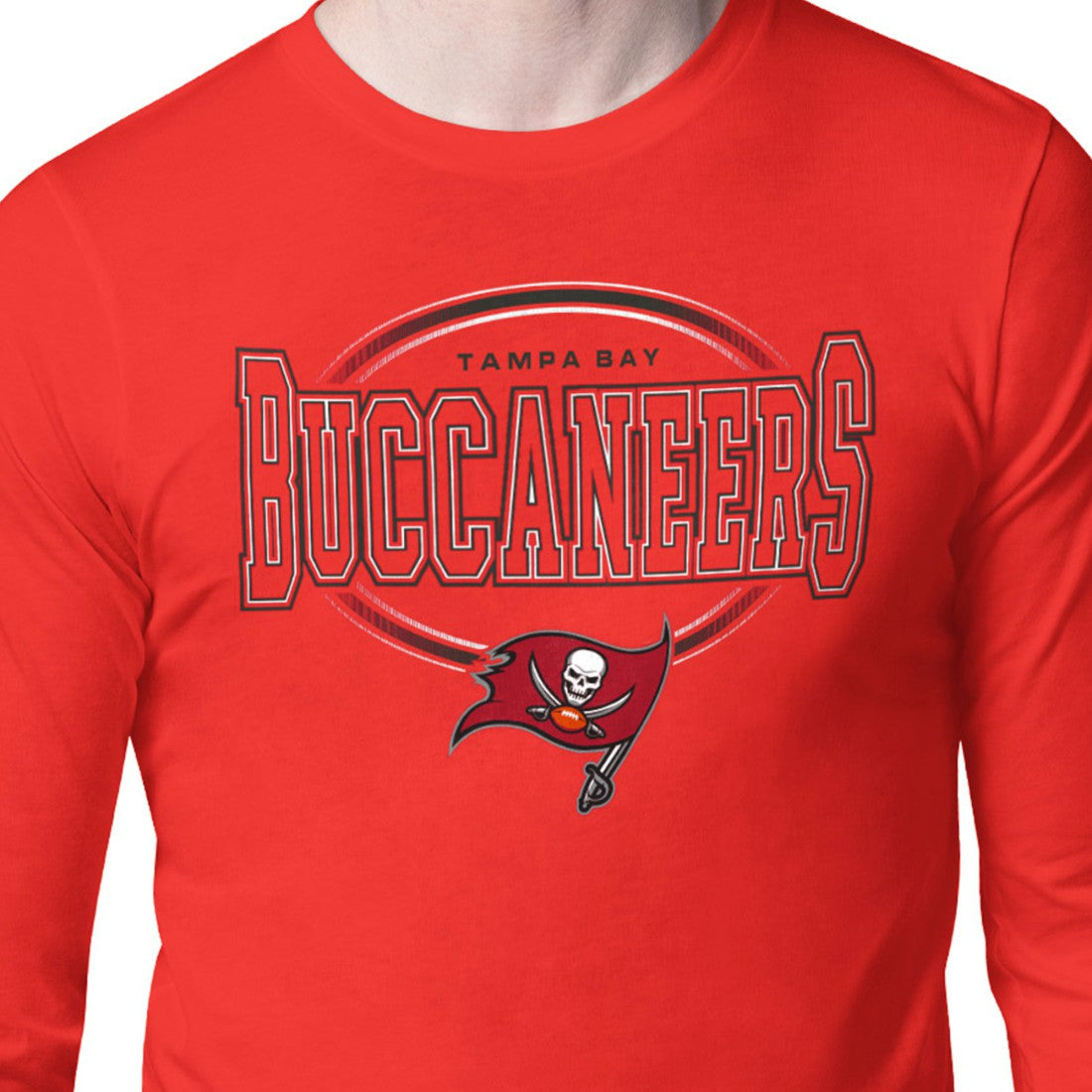 Tampa Bay Buccaneers Starter Team Track Graphic Long Sleeve T-Shirt Red | NFL