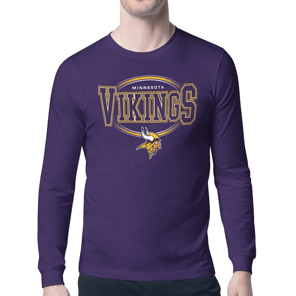 Minnesota Vikings Starter Team Track Graphic Long Sleeve T-Shirt Purple | NFL