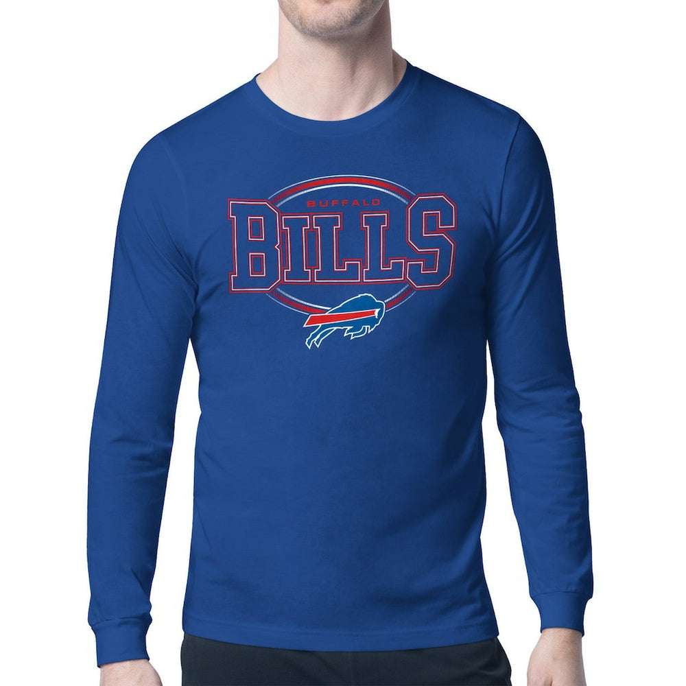 Buffalo Bills Starter Team Track Graphic Long Sleeve T-Shirt Royal | NFL