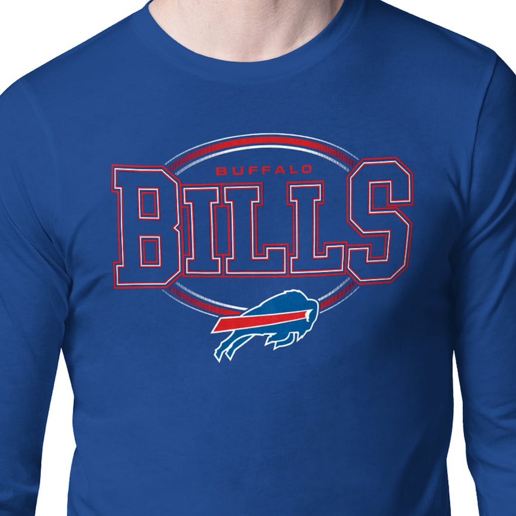 Buffalo Bills Starter Team Track Graphic Long Sleeve T-Shirt Royal | NFL