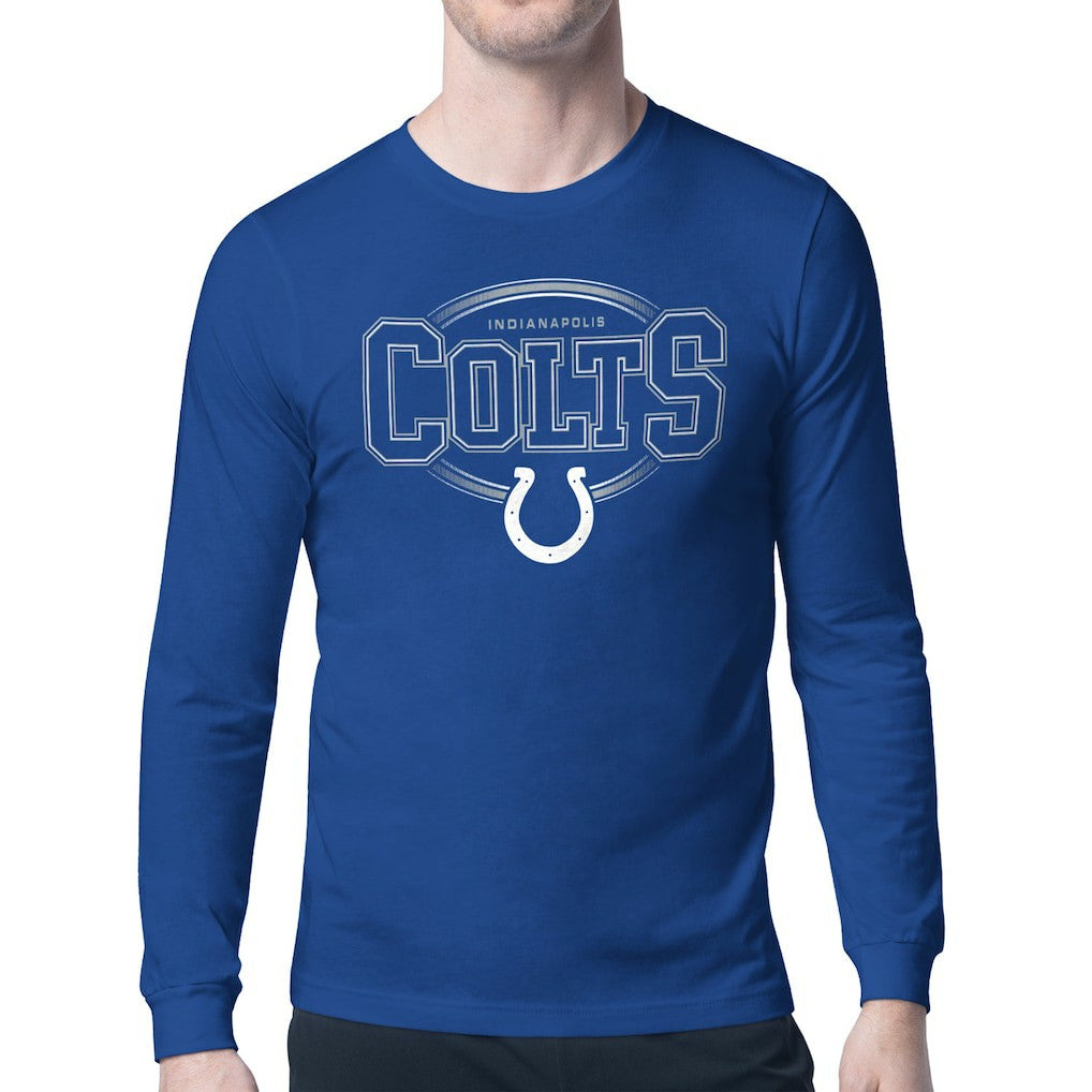 Indianapolis Colts Starter Team Track Graphic Long Sleeve T-Shirt Royal | NFL