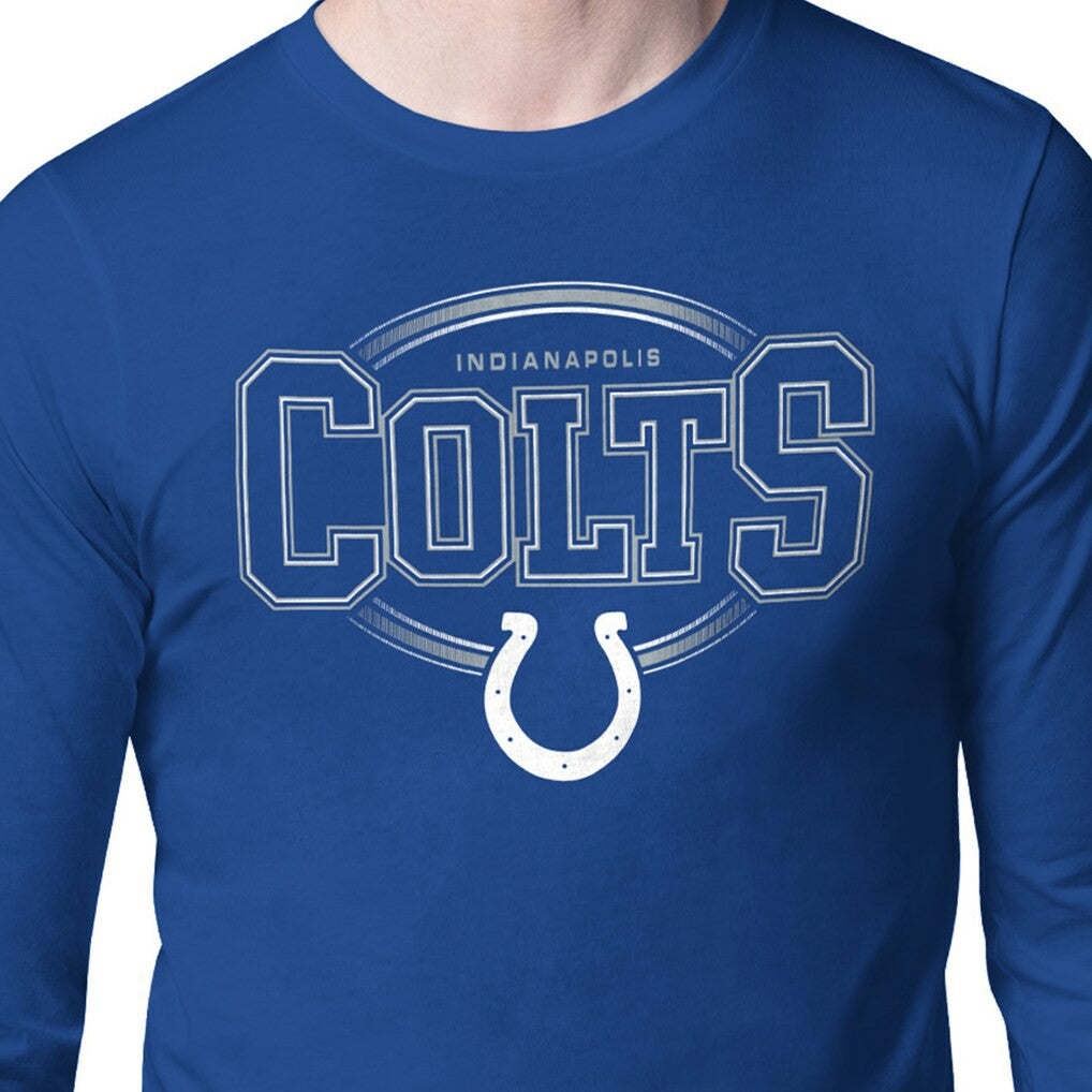 Indianapolis Colts Starter Team Track Graphic Long Sleeve T-Shirt Royal | NFL