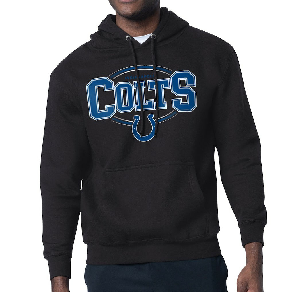 Indianapolis Colts Starter Team Track Graphic Pullover Hoodie Black | NFL