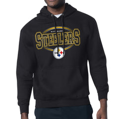 Pittsburgh Steelers Starter Team Track Graphic Pullover Hoodie Black | NFL