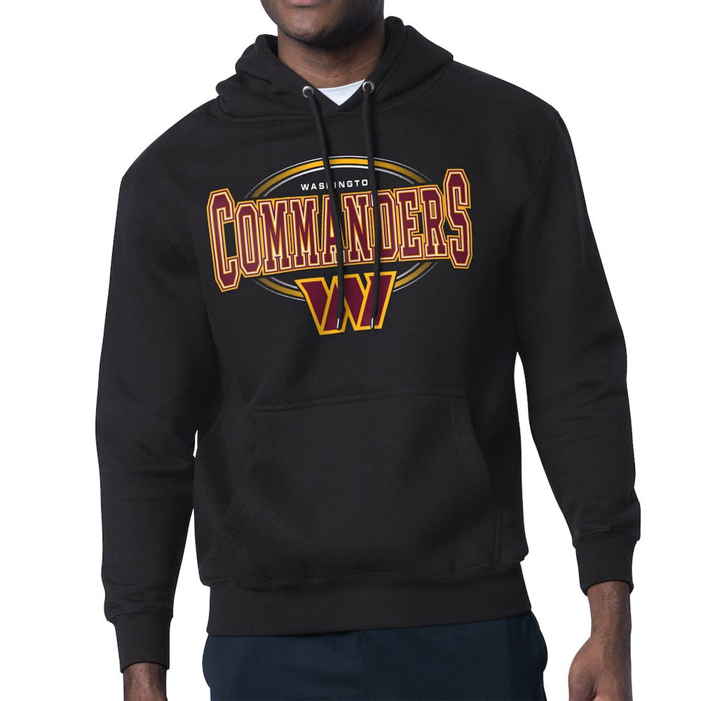 Washington Commanders Starter Team Track Graphic Pullover Hoodie Black | NFL