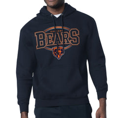 Chicago Bears Starter Team Track Graphic Pullover Hoodie Navy | NFL