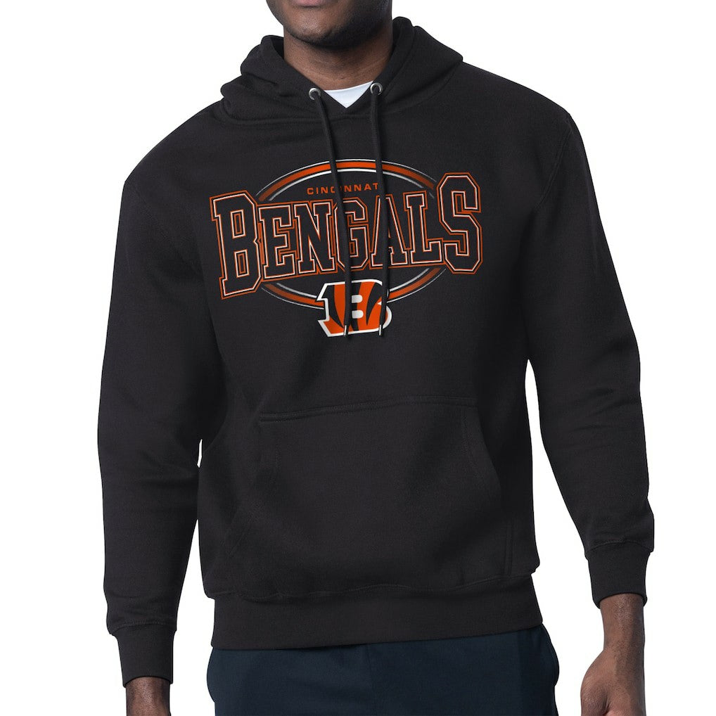Cincinnati Bengals Starter Team Track Graphic Pullover Hoodie Black | NFL