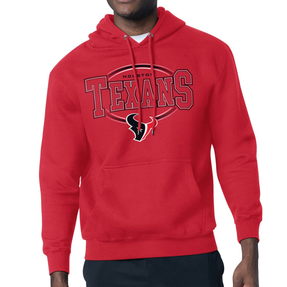 Houston Texans Starter Team Track Graphic Pullover Hoodie Red | NFL