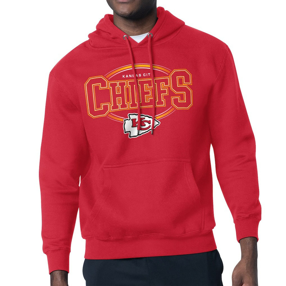 Kansas City Chiefs Starter Team Track Graphic Pullover Hoodie Red | NFL