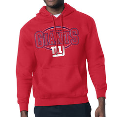 New York Giants Starter Team Track Graphic Pullover Hoodie Red | NFL