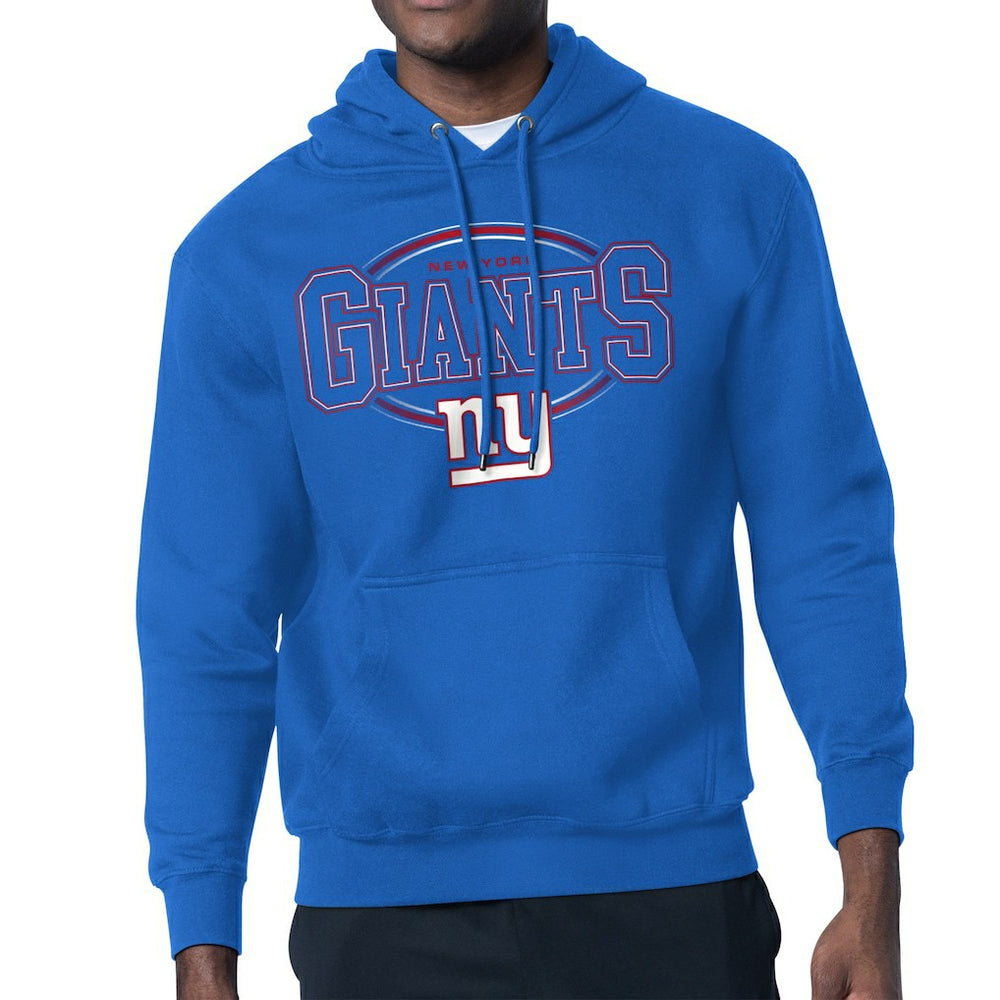 New York Giants Starter Team Track Graphic Pullover Hoodie Royal | NFL