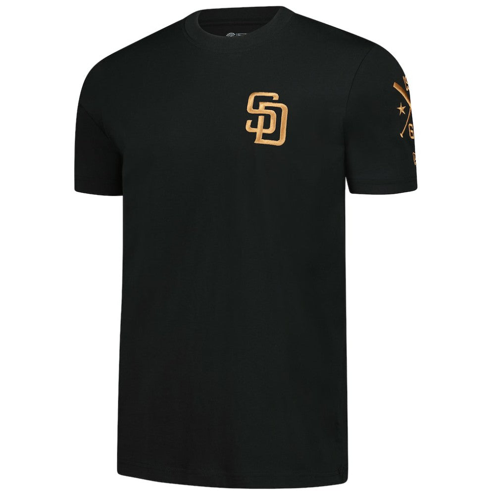 San Diego Padres New Era Bronze Logo with Cross Bats Established T-Shirt - MLB
