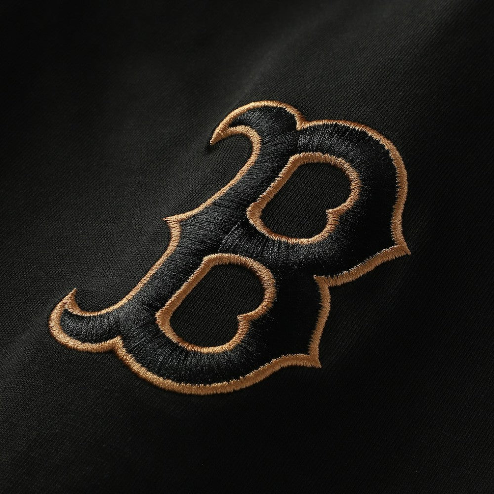 Boston Red Sox New Era Bronze Logo with Cross Bats Established T-Shirt - MLB