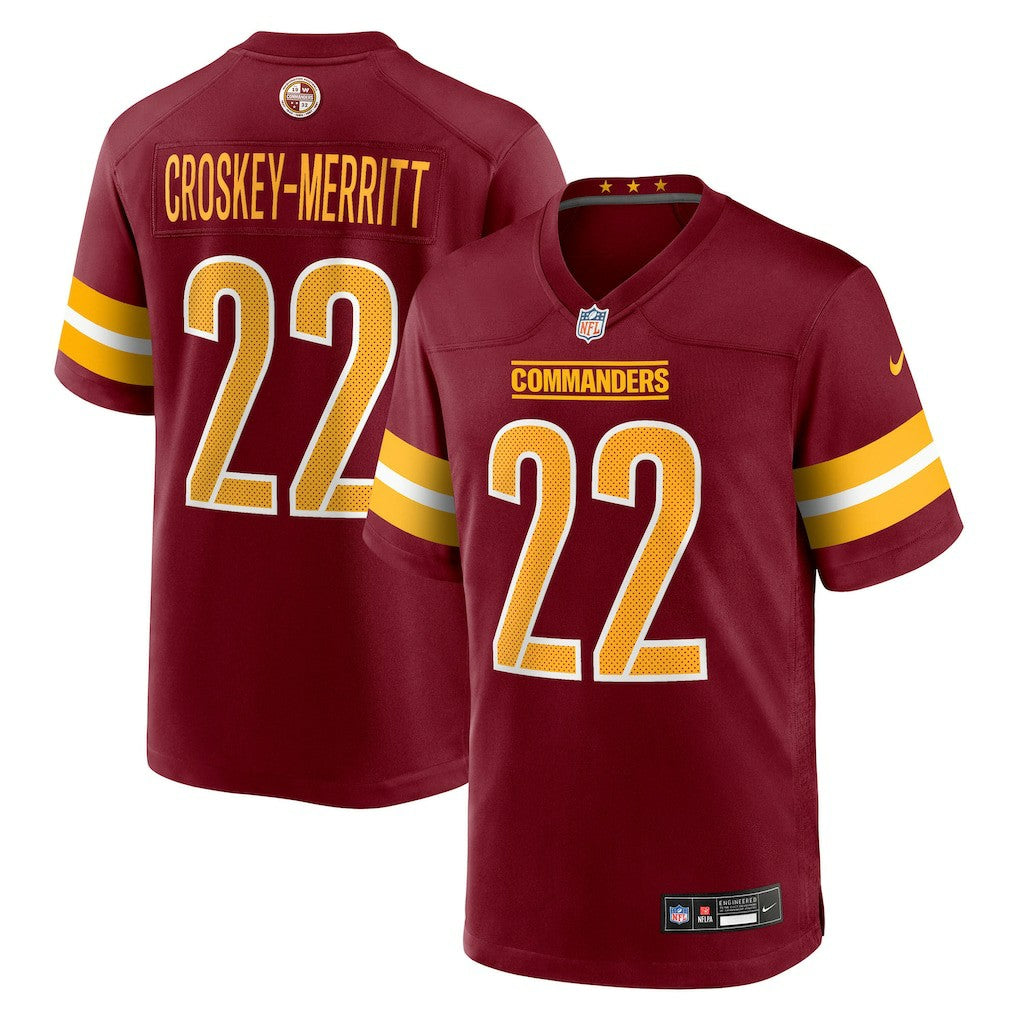 Jacory Croskey-Merritt Washington Commanders Team Game Jersey Burgundy | Nike for Sale