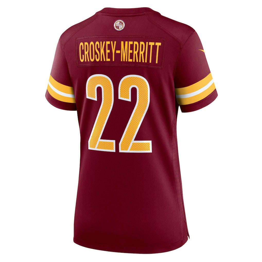 Jacory Croskey-Merritt Washington Commanders Women's Team Game Jersey Burgundy | Nike for Sale