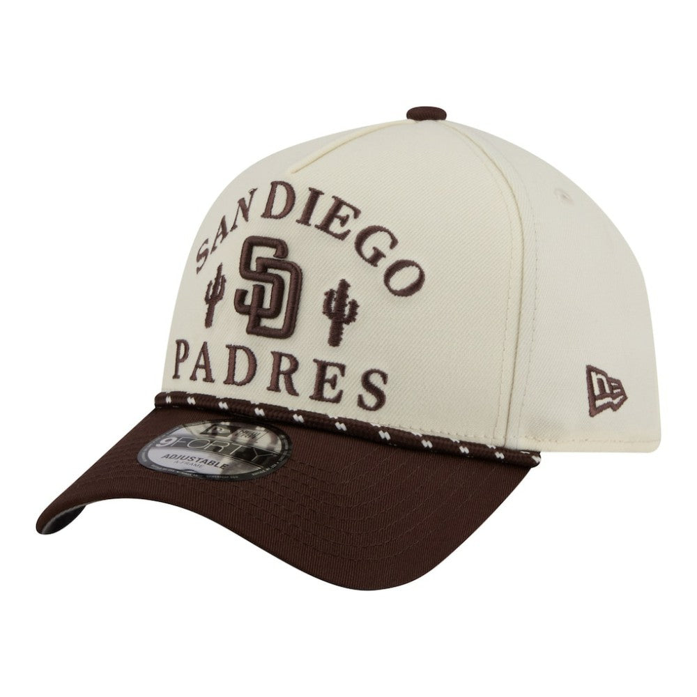 San Diego Padres New Era 2026 Spring Training Fan Pack Rope A-Frame 9FORTY Adjustable Hat - MLB