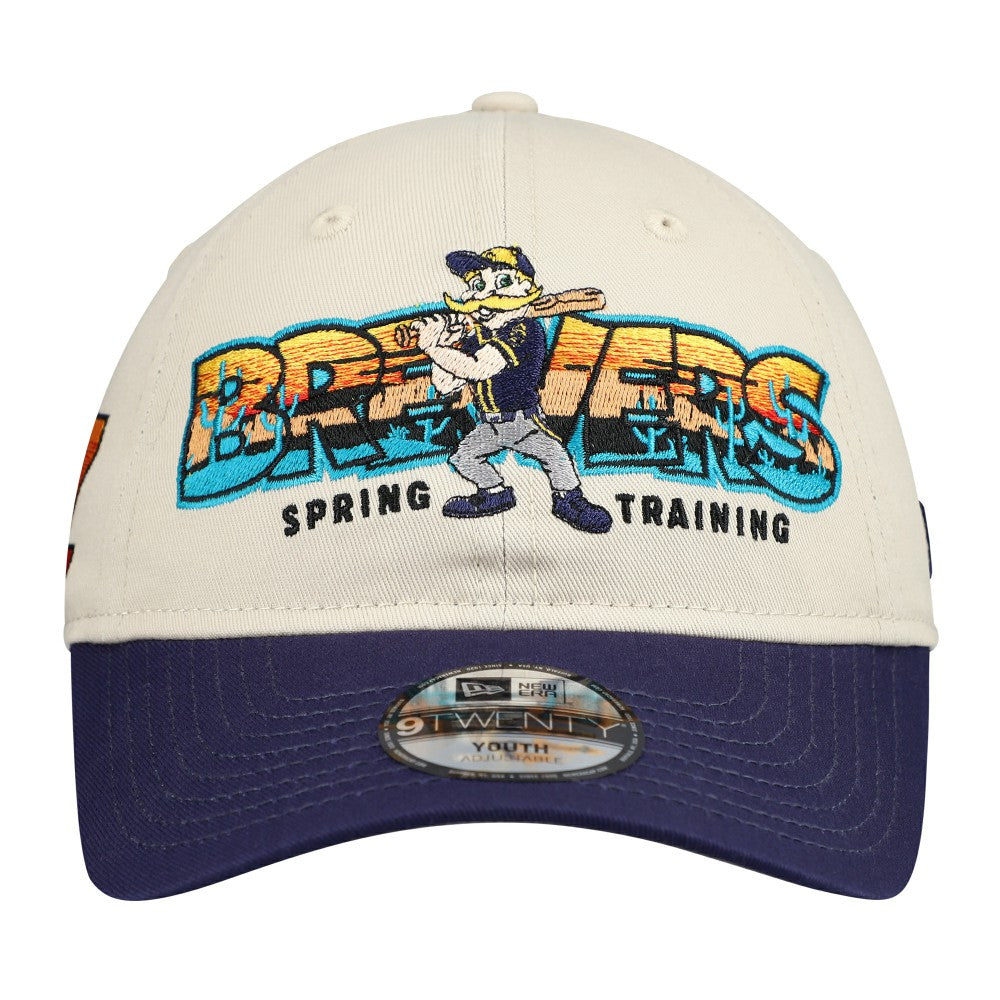 Milwaukee Brewers New Era Youth 2026 Spring Training Fan Pack Batter 9TWENTY Adjustable Hat - MLB