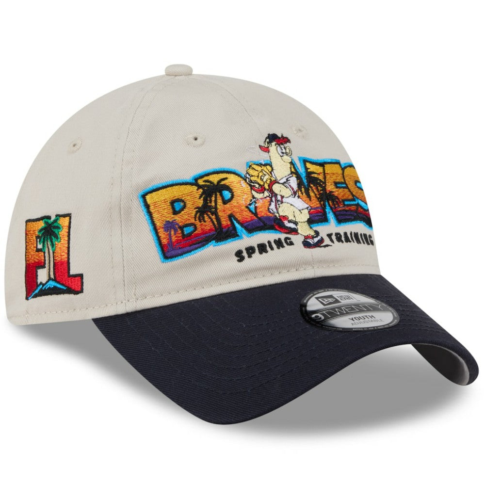 Atlanta Braves New Era Youth 2026 Spring Training Fan Pack Batter 9TWENTY Adjustable Hat - MLB