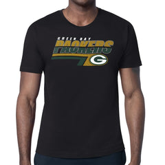 Green Bay Packers Starter Logo Push Graphic T-Shirt Black | NFL