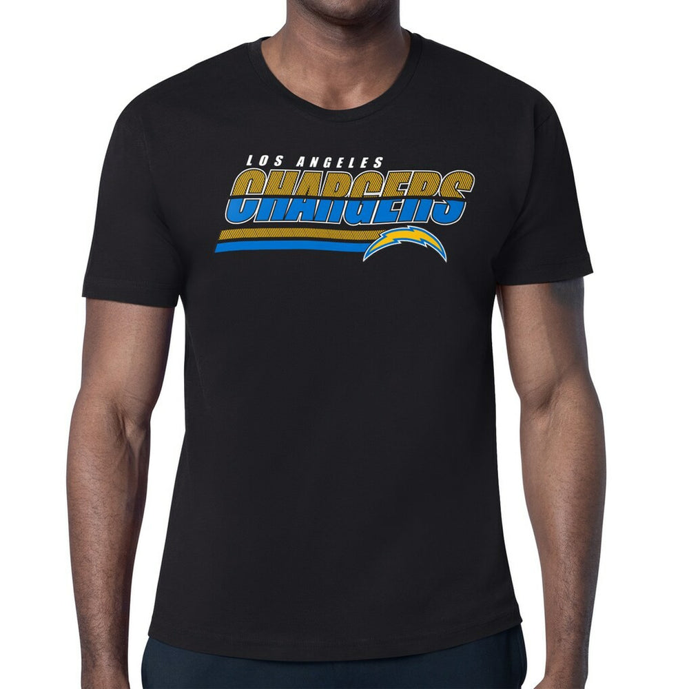 Los Angeles Chargers Starter Logo Push Graphic T-Shirt Black | NFL