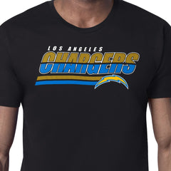 Los Angeles Chargers Starter Logo Push Graphic T-Shirt Black | NFL