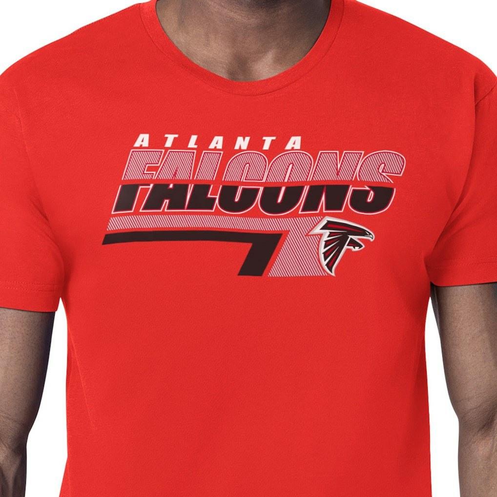 Atlanta Falcons Starter Logo Push Graphic T-Shirt Red | NFL