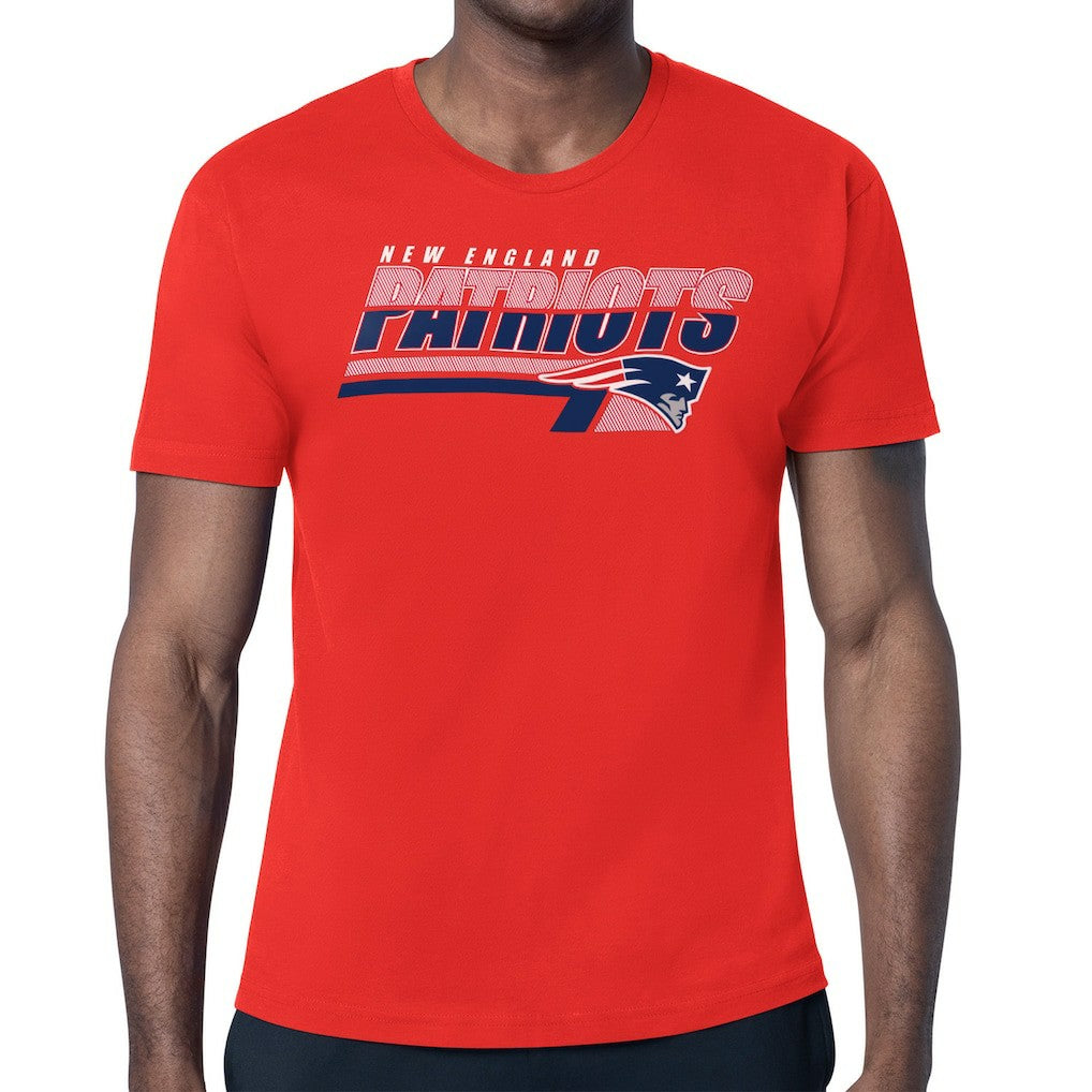 New England Patriots Starter Logo Push Graphic T-Shirt Red | NFL