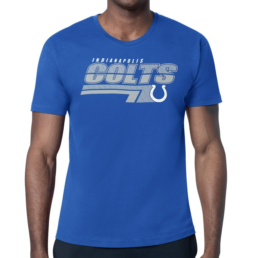 Indianapolis Colts Starter Logo Push Graphic T-Shirt Royal | NFL