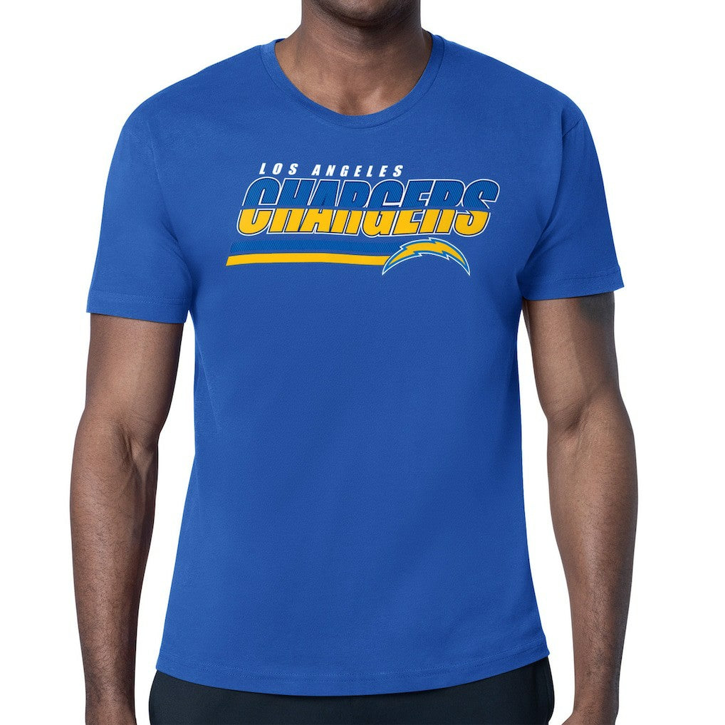 Los Angeles Chargers Starter Logo Push Graphic T-Shirt Royal | NFL