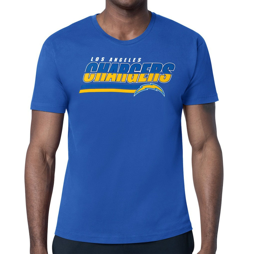 Los Angeles Chargers Starter Logo Push Graphic T-Shirt Royal | NFL