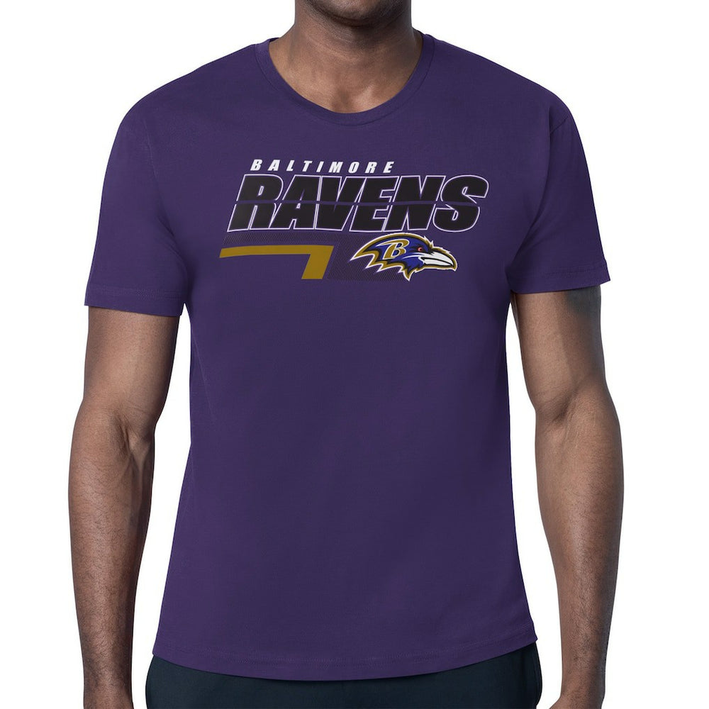 Baltimore Ravens Starter Logo Push Graphic T-Shirt Purple | NFL