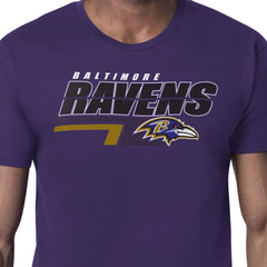 Baltimore Ravens Starter Logo Push Graphic T-Shirt Purple | NFL