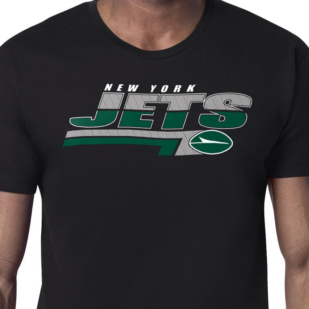 New York Jets Starter Logo Push Graphic T-Shirt Black | NFL