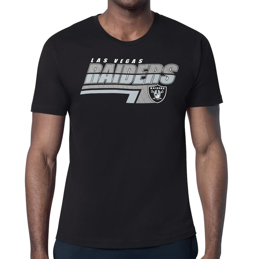 Las Vegas Raiders Starter Logo Push Graphic T-Shirt Black | NFL