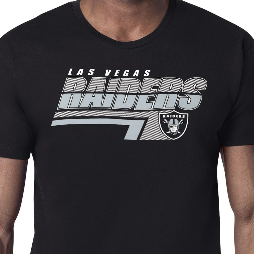 Las Vegas Raiders Starter Logo Push Graphic T-Shirt Black | NFL