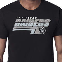 Las Vegas Raiders Starter Logo Push Graphic T-Shirt Black | NFL