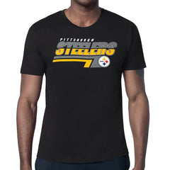Pittsburgh Steelers Starter Logo Push Graphic T-Shirt Black | NFL